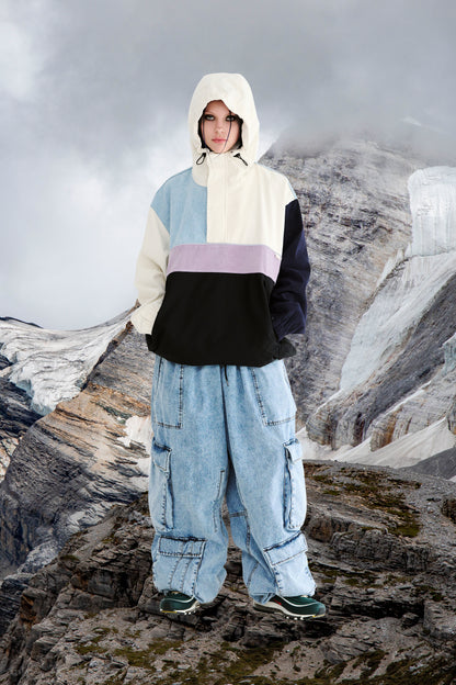 BSRABBIT DSXBS SUPER WIDE POCKET VENTILATION WAX REAL DENIM PANTS VINTAGE BLUE BSR2425FWPT013