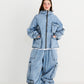 BSRABBIT DSXBS WAX REAL DENIM 5 POCKET HOODED JACKET VINTAGE BLUE BSR2425FWJK027