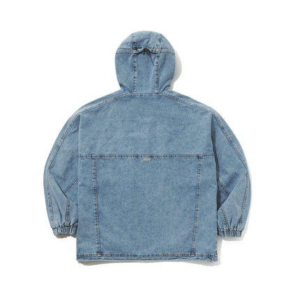 BSRABBIT DSXBS WAX REAL DENIM 5 POCKET HOODED JACKET VINTAGE BLUE BSR2425FWJK027