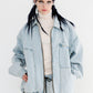 BSRABBIT DSXBS WAX REAL DENIM COLLAR JACKET LIGHT BLUE BSR2425FWJK029