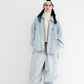 BSRABBIT DSXBS WAX REAL DENIM COLLAR JACKET LIGHT BLUE BSR2425FWJK029