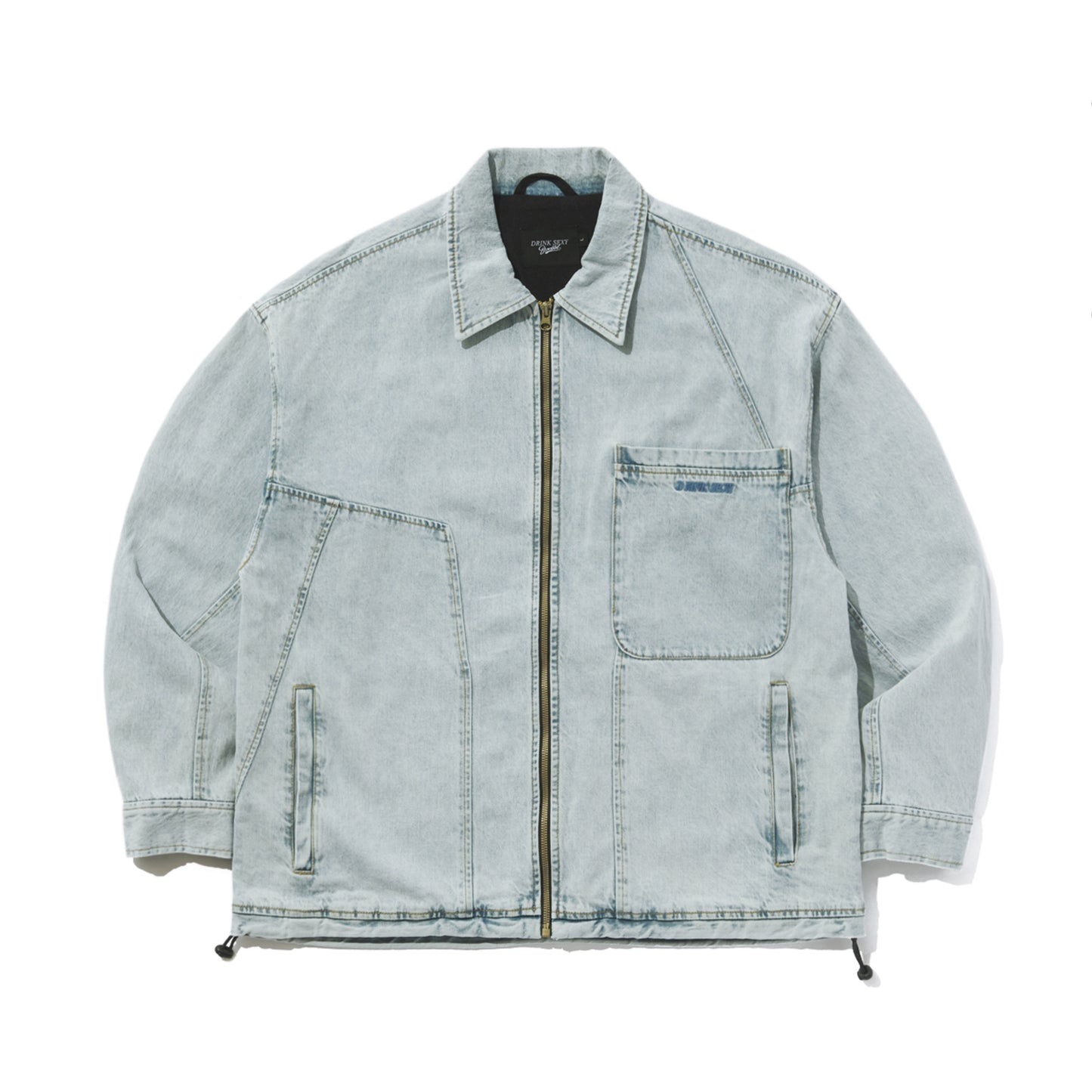 BSRABBIT DSXBS WAX REAL DENIM COLLAR JACKET LIGHT BLUE BSR2425FWJK029