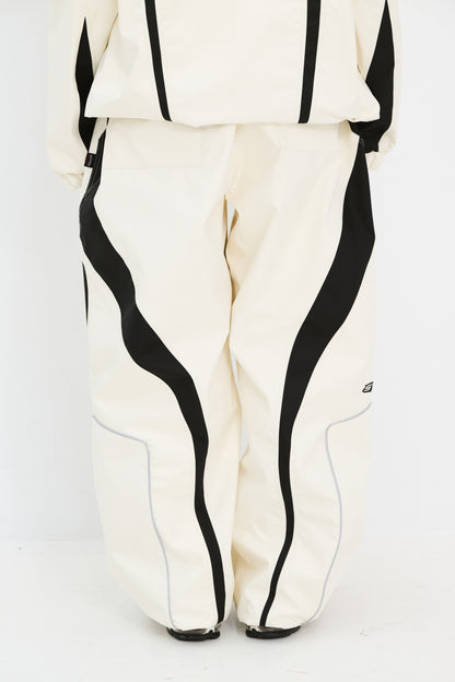 BSRABBIT EXQUISITE 3L WIDE JOGGER PANTS CREAM BSR2425FWPT103