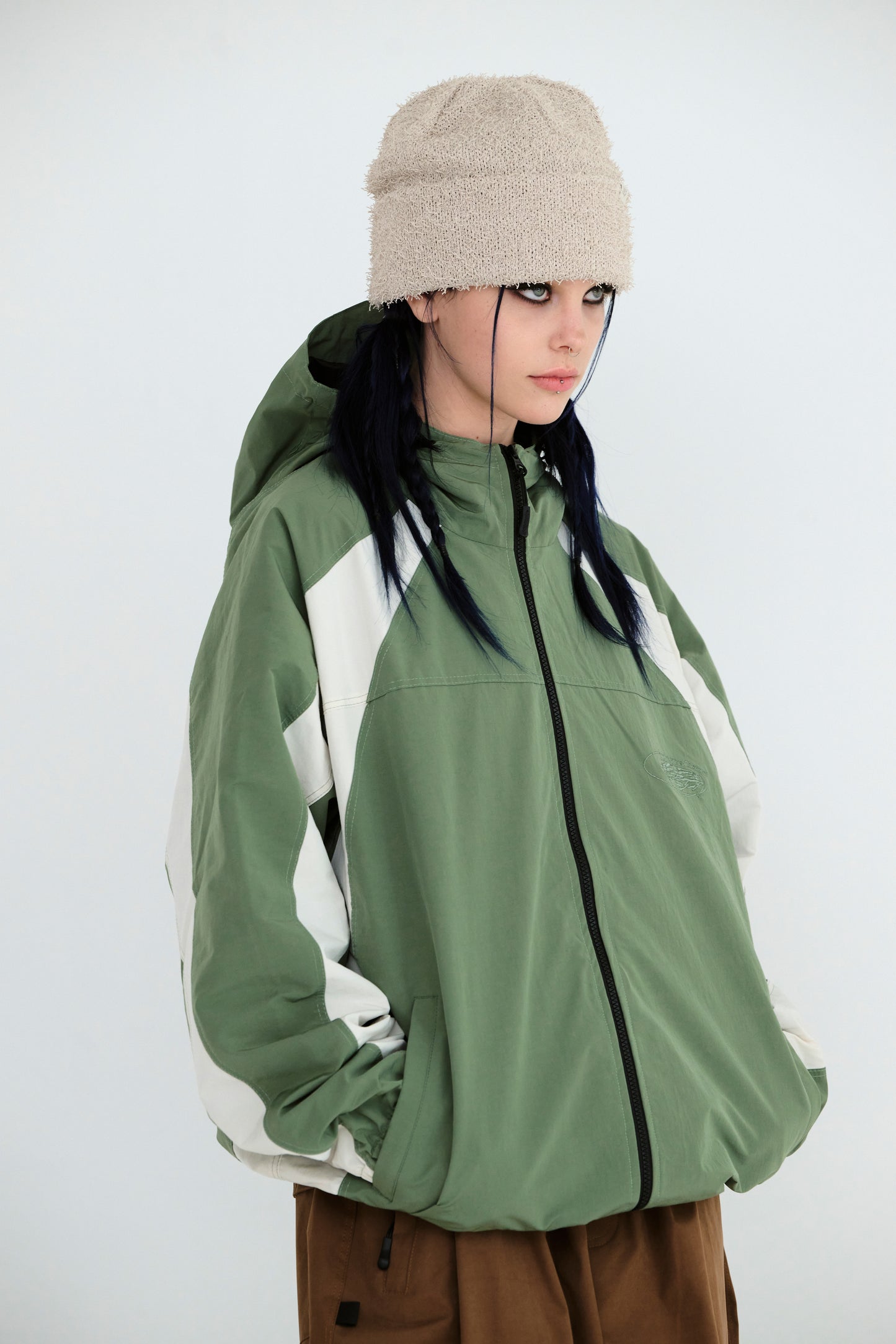 BSRABBIT FOCUS HOODED JACKET OLIVE BSR2425FWJK103