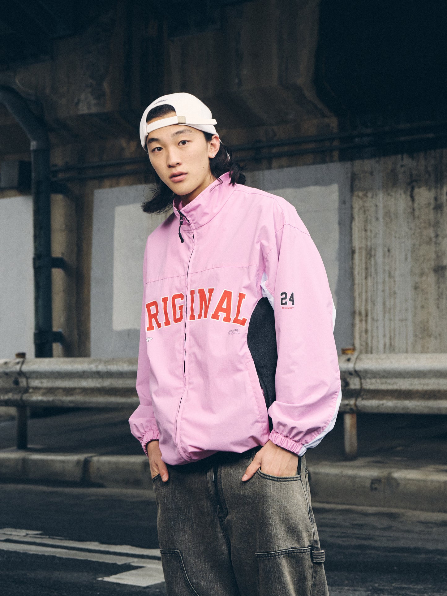 BSRABBIT HHRL TRACK JACKET PINK BSR2425FWJK119