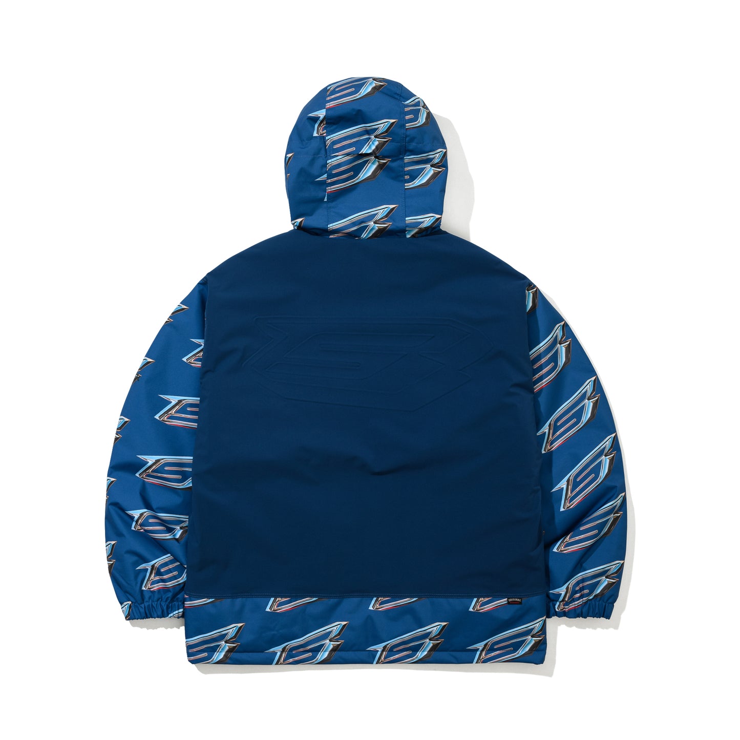 BSRABBIT HIGH HOODED JACKET OCEAN BLUE BSR2425FWJK057