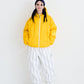 BSRABBIT IRREGULAR HOODED DOWN PADDING JUMPER YELLOW BSR2425FWJK011