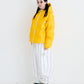 BSRABBIT IRREGULAR HOODED DOWN PADDING JUMPER YELLOW BSR2425FWJK011