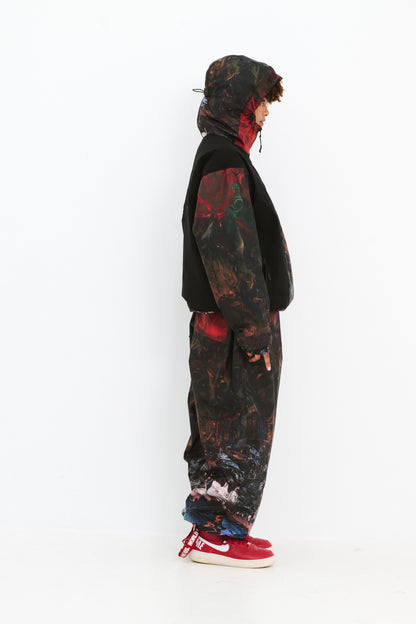 BSRABBIT ISD HIGH SUPER WIDE JOGGER PANTS FANTASY FOREST BSR2425FWPT026