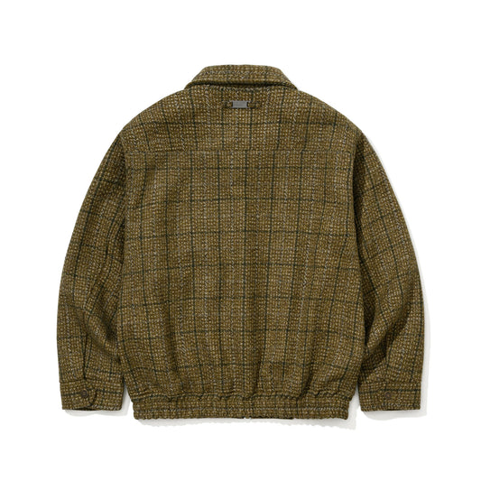 BSR2526FWJK022　DSXBS CLASSIC WOOL COLLAR JACKET KHAKI CHECK