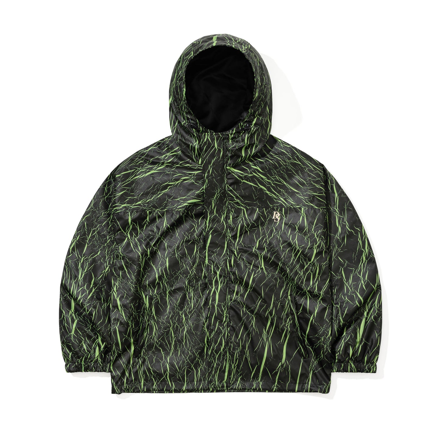 BSR2526FWJK023 DSXBS BLACK SHADOW HOODED JACKET BLACK GREEN