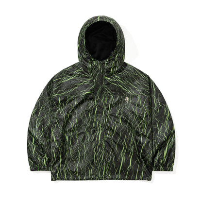BSR2526FWJK023 DSXBS BLACK SHADOW HOODED JACKET BLACK GREEN