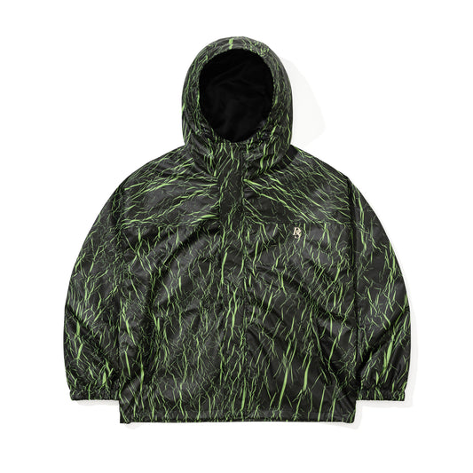 BSR2526FWJK023 DSXBS BLACK SHADOW HOODED JACKET BLACK GREEN