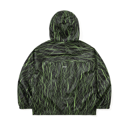 BSR2526FWJK023 DSXBS BLACK SHADOW HOODED JACKET BLACK GREEN
