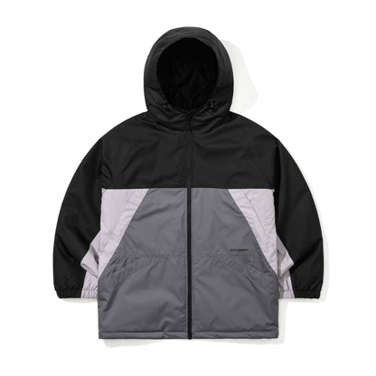 BSR2526FWJK026　DUAL TONE 4.4OZ INSULATED HOODED JACKET CHARCOAL