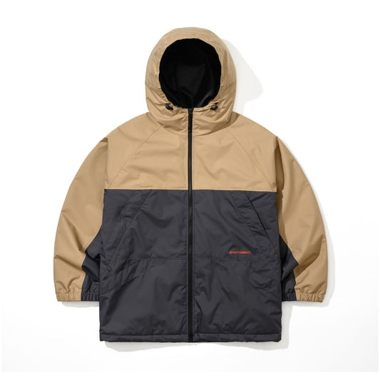 BSR2526FWJK027　DUAL TONE 4.4OZ INSULATED HOODED JACKET DARK KHAKI
