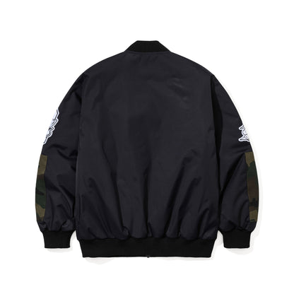 BSR2526FWJK038　FSTP 2OZ INSULATED VARSITY JACKET BLACK CAMO
