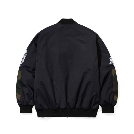 BSR2526FWJK038　FSTP 2OZ INSULATED VARSITY JACKET BLACK CAMO