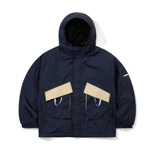 BSR2526FWJK040　STRUCTURED POCKET 2OZ INSULATED HOODED JACKET DARK NAVY