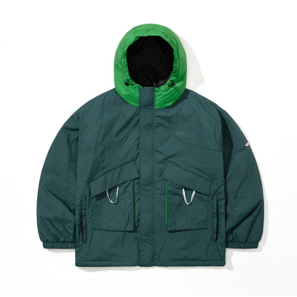 BSR2526FWJK041　STRUCTURED POCKET 2OZ INSULATED HOODED JACKET GREEN