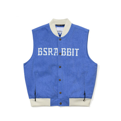 BSR2526FWJK048　COTTON TWILL 1OZ INSULATED RETRO VEST PIGMENT BLUE