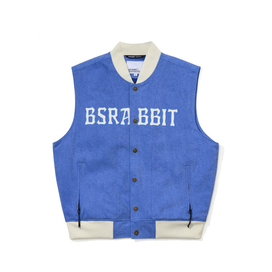 BSR2526FWJK048　COTTON TWILL 1OZ INSULATED RETRO VEST PIGMENT BLUE