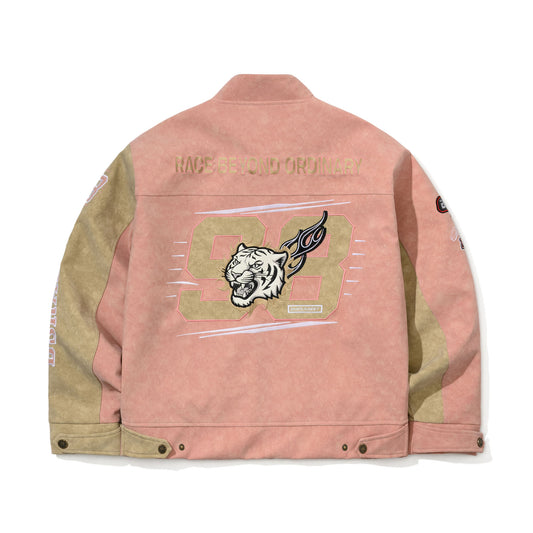 BSR2526FWJK060 BSRBT PINK FLAME 98 RACING JACKET PINK BEIGE
