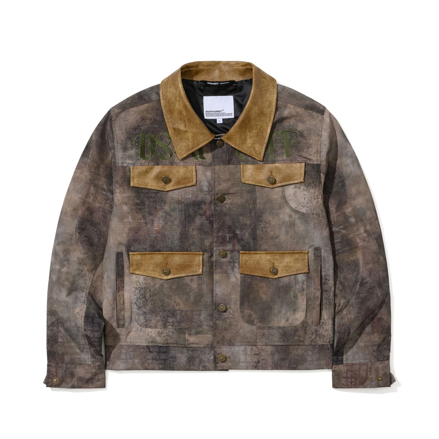 BSR2526FWJK064 RUSTIC ARTWORK WIDE WORK JACKET WOOD BROWN