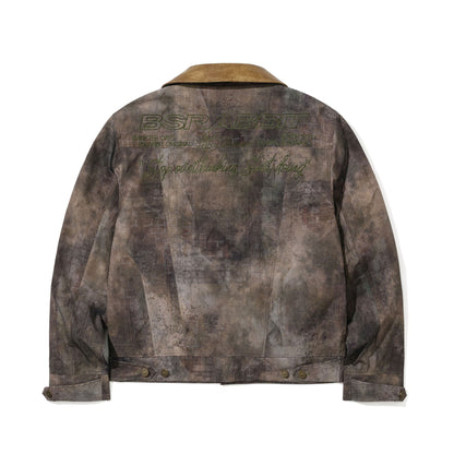 BSR2526FWJK064 RUSTIC ARTWORK WIDE WORK JACKET WOOD BROWN