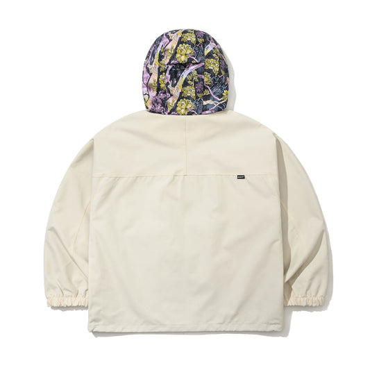 BSR2526FWJK065 BSRB KR JAGAE ART HOODED JACKET CREAM