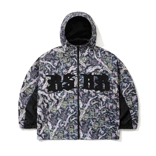 BSR2526FWJK067 BSRB KR JAGAE ART HOODED JACKET GREEN