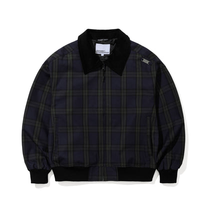 BSR2526FWJK069 TIGER BP COLLARED JACKET NAVY CHECK