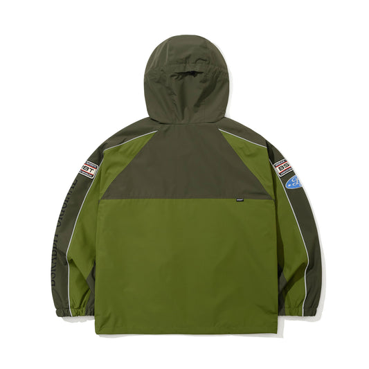 BSR2526FWJK079 vPATCHED UTILITY HOODED JACKET JACKET GREEN