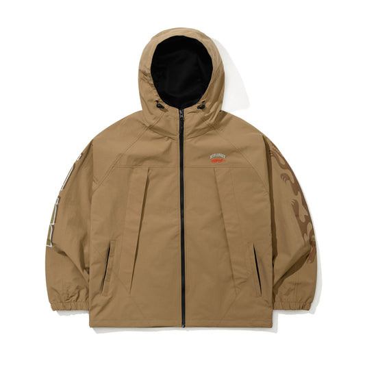 BSR2526FWJK091 LIGHT ACTIVE HOODED JACKET DARK BEIGE