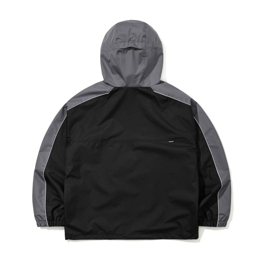 BSR2526FWJK095 LIGHT WEIGHT REFLECTIVE LINE HOODED JACKET BLACK