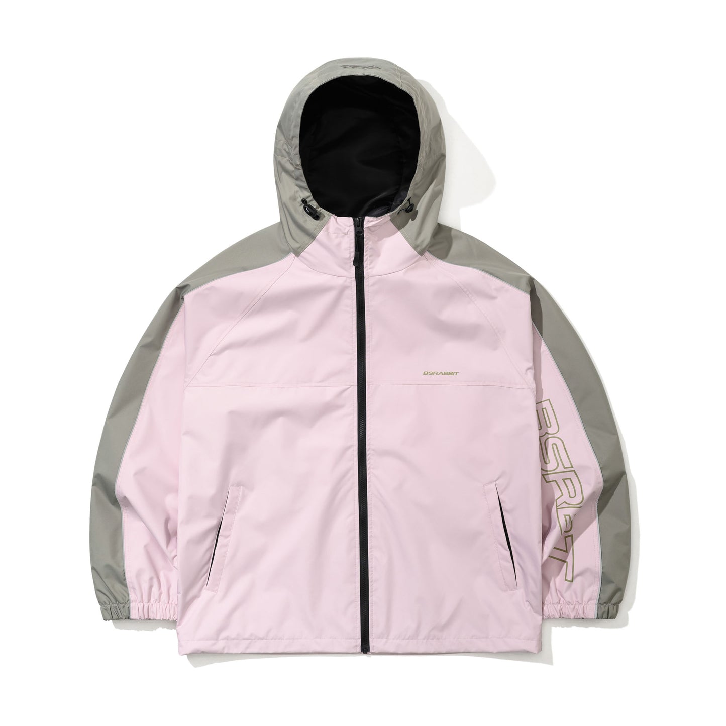 BSR2526FWJK096 LIGHT WEIGHT REFLECTIVE LINE HOODED JACKET BABY PINK