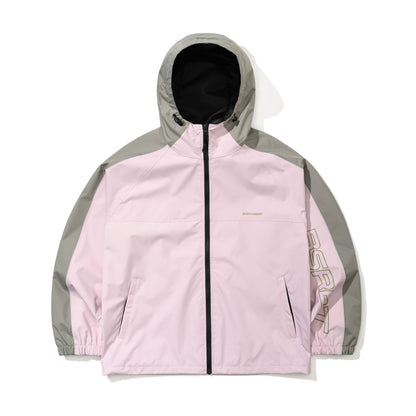 BSR2526FWJK096 LIGHT WEIGHT REFLECTIVE LINE HOODED JACKET BABY PINK