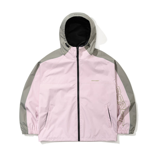 BSR2526FWJK096 LIGHT WEIGHT REFLECTIVE LINE HOODED JACKET BABY PINK