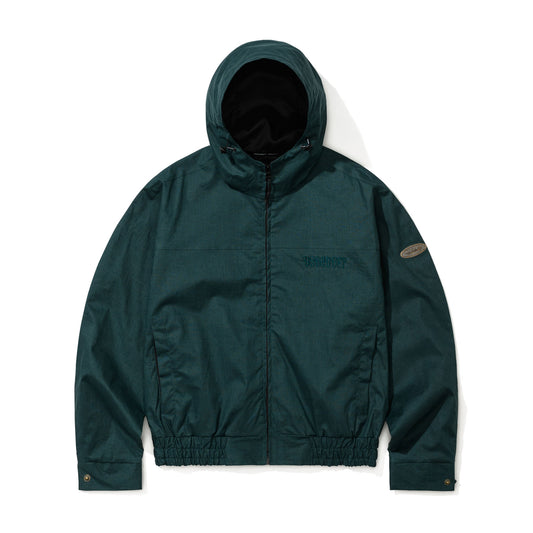 BSR2526FWJK101 RUSTIC CHARM LINEN HOODED JACKET GREEN