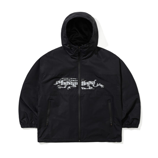 BSR2526FWJK104 REFLECTIVE DRABBIT HOODED JACKET BLACK