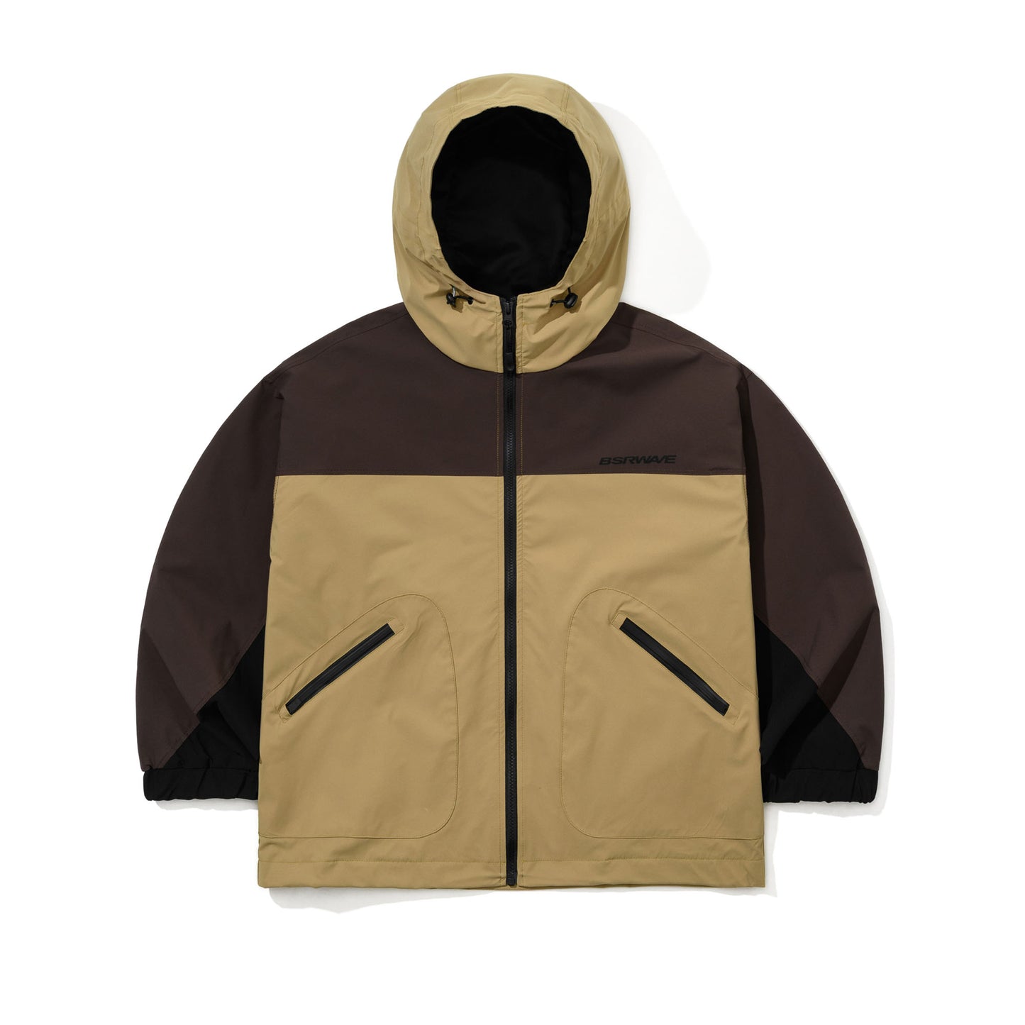 BSR2526FWJK107 NATURELINE WIDE HOODED JACKET OLIVE BROWN