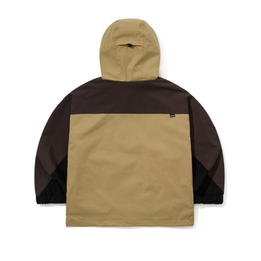BSR2526FWJK107 NATURELINE WIDE HOODED JACKET OLIVE BROWN
