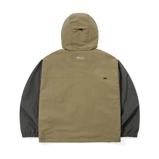 BSR2526FWJK113 POCKET RIDGE HOODED JACKET KHAKI