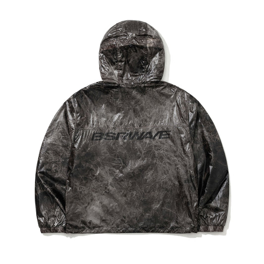 BSR2526FWJK121 BSRWAVE BRUSHED DYE HOODED JACKET BLACK