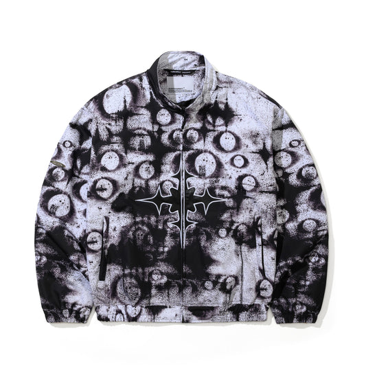 BSR2526FWJK122 JS LUNAR STAR HN TRACK JACKET SPRAYED WHITE