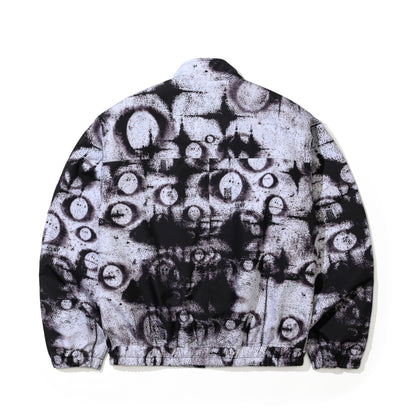 BSR2526FWJK122 JS LUNAR STAR HN TRACK JACKET SPRAYED WHITE