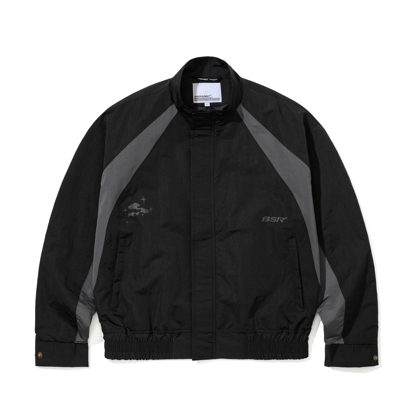BSR2526FWJK124 CORE TRACK JACKET BLACK