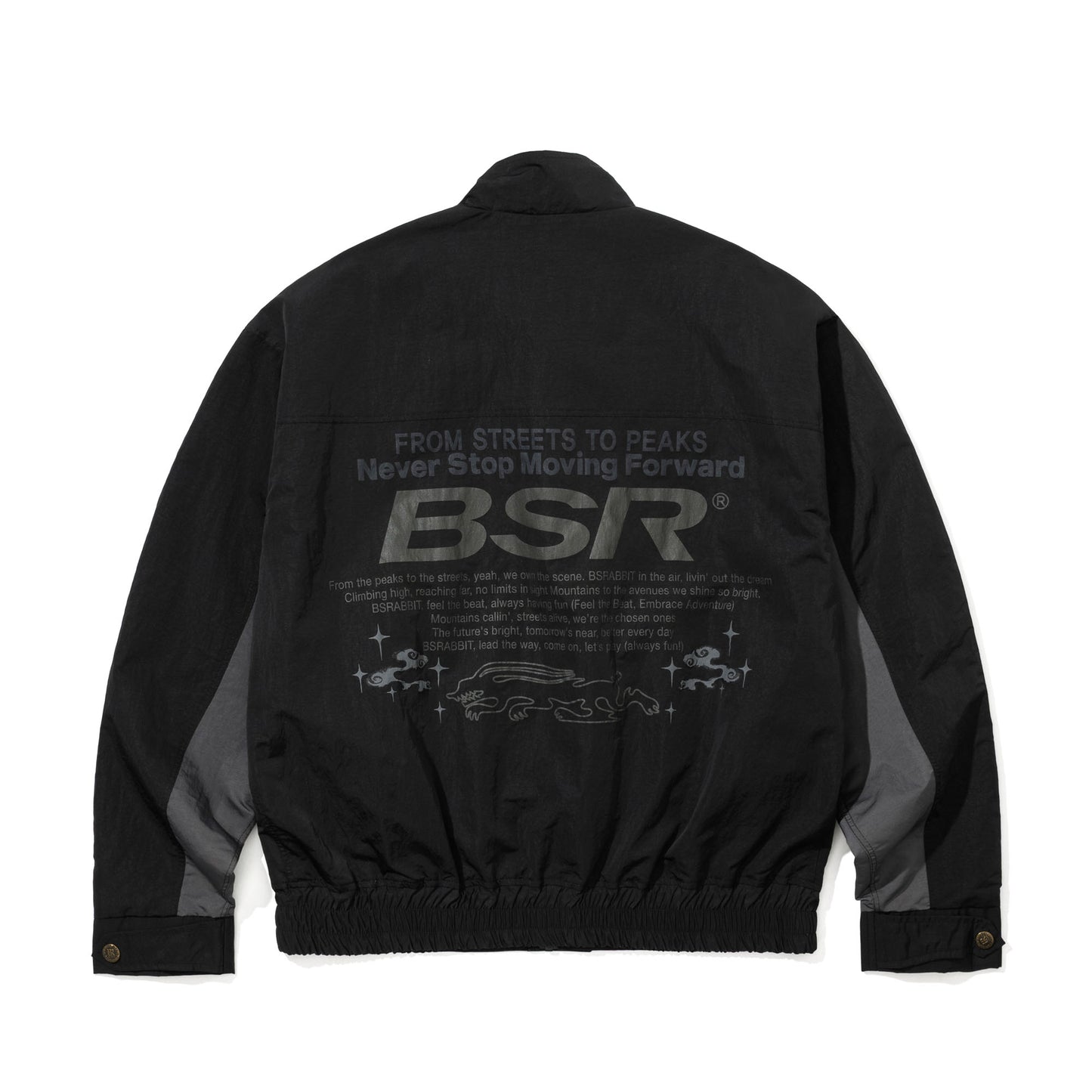 BSR2526FWJK124 CORE TRACK JACKET BLACK