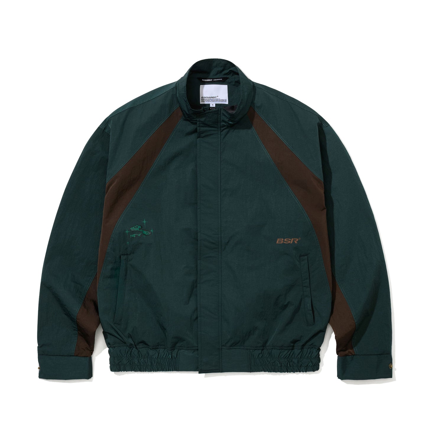 BSR2526FWJK125 CORE TRACK JACKET GREEN