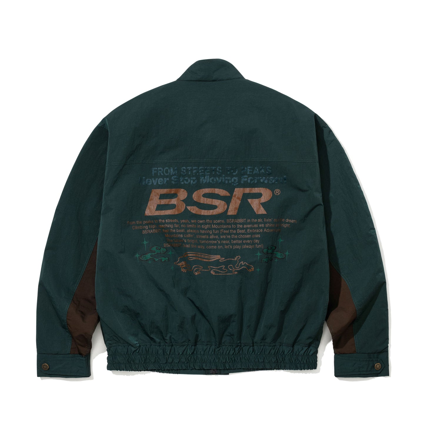 BSR2526FWJK125 CORE TRACK JACKET GREEN